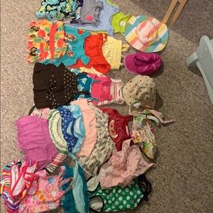 Large lot of 12-18 months  girls summer clothing